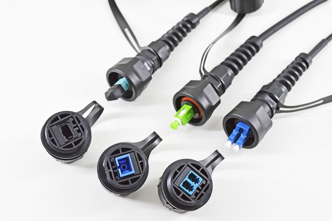 Waterproof ODVA MPO MTP Male Female to LC SC FC ST SM MM OM3 OM4 OM5 Fiber Optical Breakout Cable Fiber Optic Patchcord/Optical Fiber Patch Cable/Optical Fiber Trunk Cable/Optical Fiber Fanout Cable