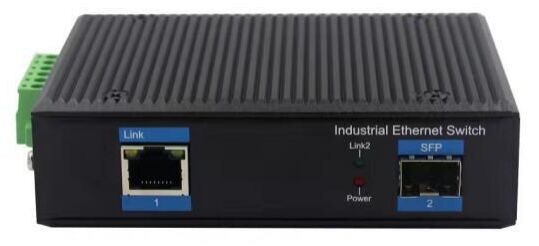 Industrial Grade PoE Switch 1 port 10/100/1000Mbps PoE + 1 port 1000Mbps Serat SFP (DF-1FG-1GPI)