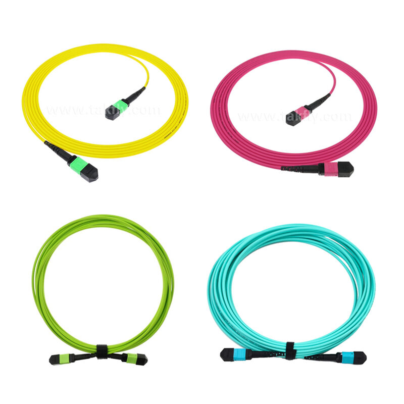 Kabel Patchcord MPO/MTP Singlemode Multimode LSZH 8f/12f/24f Fiber Optik untuk Data Center FTTX