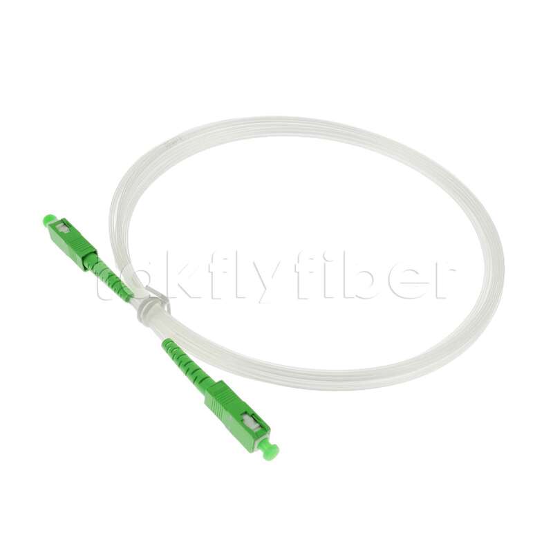 FTTH 2.0*3.0mm Transparent Invisible Indoor Fiber Optic Patchcord SCAPC ke SCAPC dengan Serat G657A