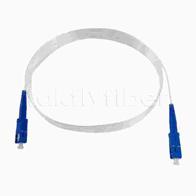 CPR Eca Certified SC SM G657A 2.0*3.0mm Patchcord Serat Optik Tak Terlihat untuk FTTH dan FTTR