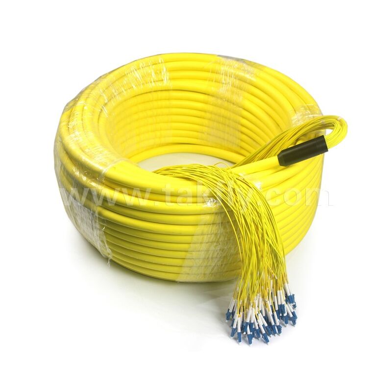Fiber Optic Patch Cords 96Cores LC-LC Pre-terminated Breakout Patchcord untuk Pusat Data Telekom