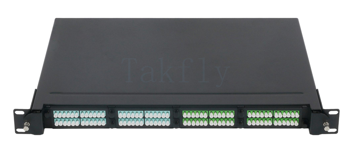 1U 19" MPO/MTP High-Density Patch Panel 4 Slot Kaset, Rack-Mount