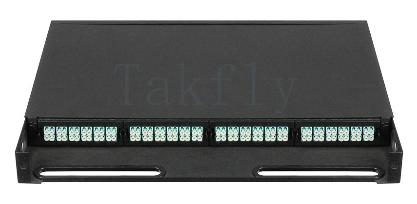 MPO/MTP ke LC Cassette Management Panel   Rack-Mount, untuk Kabel Serat Densitas Tinggi
