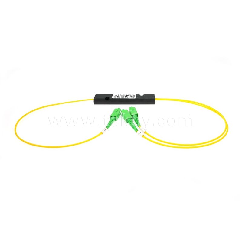 PLC Fiber Splitter ¥ 3.0mm Mini ABS Box, SM G657A1, SC/APC, untuk Kopling & Distribusi Sinyal Optik dalam Sistem PON