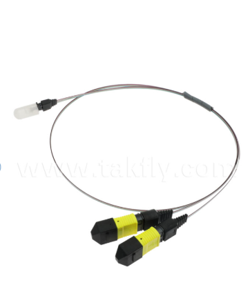 MTP-16CH-FA Fiber Array Assembly   MTP Connector to 16-Channel V-Groove Fiber Array, Low Insertion Loss, untuk High-Speed Optical Transceivers & CPO/Data Center Applications