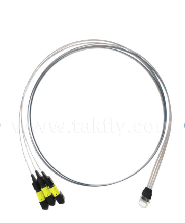 MTP 12CH×3 hingga 36-Channel Fiber Array Assembly 3×12CH Konektor MTP hingga 36CH V-Groove FAU, Low Insertion Loss, untuk 1.6T Optical Transceivers & Co-Packed Optics (CPO)