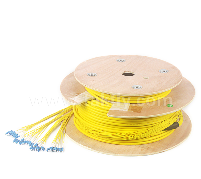 Kabel Patch Breakout Pra-Terminasi LC-LC 48-Core – Konfigurasi Breakout Kustom Kepadatan Tinggi (Bare Fiber / 0.9mm / 2.0mm / 3.0mm), untuk Pusat Data & Aplikasi Dalam/Luar Ruangan