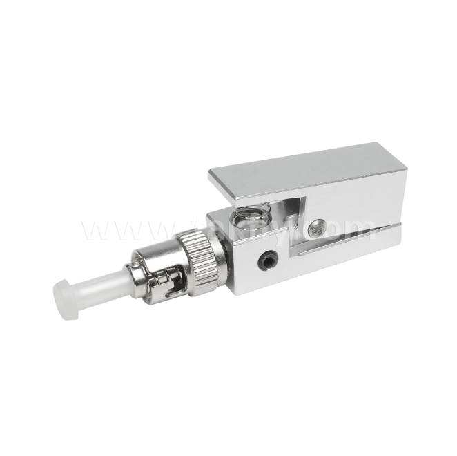 ST Square Type Bare Fiber Adapter ️ Bebas Epoxy, Dapat Digunakan Kembali, Kerugian Penempatan Rendah, untuk Pengujian dan Pengukuran Serat Optik