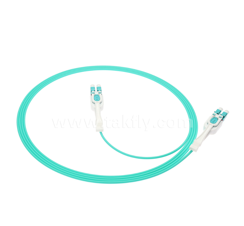 LC Push-Pull Uniboot Fiber Optic Patch Cord – Satu Tabung Dua Inti, Polaritas Dapat Dipertukarkan, untuk Aplikasi Perakitan & Pusat Data Kepadatan Tinggi