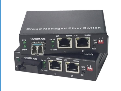 Sakelar Serat Terkelola Cloud Gigabit 2-Port 10/100/1000Base-Tx dan 1-Port 1000Base-Fx