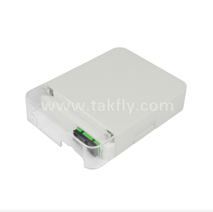 TKS-1806-02W FTTH Fiber Optic Wall Outlet   Compact Indoor Termination Box untuk Lokasi Pelanggan