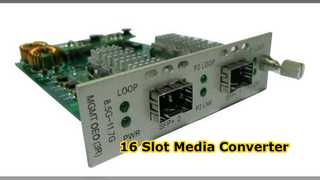 Rak Sasis Konverter Media 16 Slot